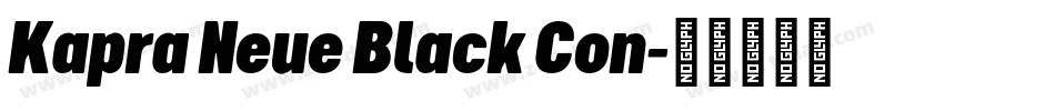 Kapra Neue Black Con字体转换